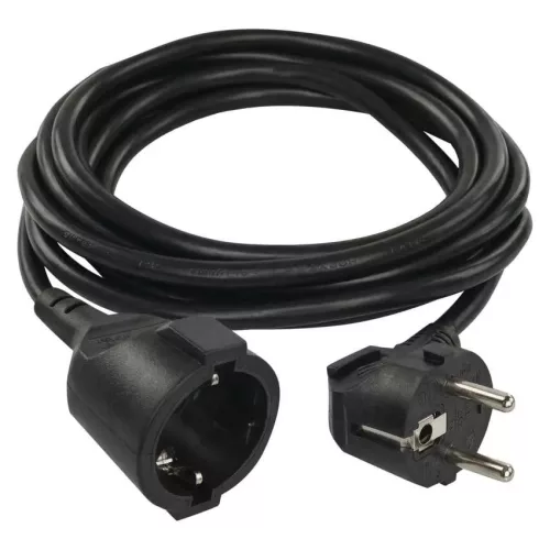 Emos PC0121R Hosszabbító 1,5 m / 1 aljzat / fekete / PVC / 1,5 mm2