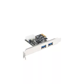   LANBERG PCI EXPRESS X1 KÁRTYA->2X USB-A 3.1 GEN1 ALACSONY PROFILÚ