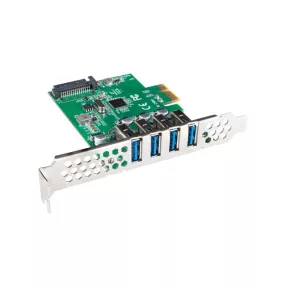  LANBERG PCI EXPRESS X1 KÁRTYA->4X USB-A 3.1 GEN1 ALACSONY PROFILÚ
