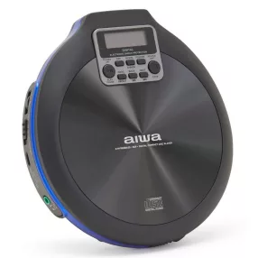   Aiwa PCP-850BL Hordozható MP3 Discman X-HyperBass és 50mp ESP védelemmel, fülhallgatóval és igényes tárolóval, kék (PCP-850BL)