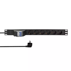   LogiLink 19" PDU 6-utas, 2 pólusú megszakítóval (PDU6C02)