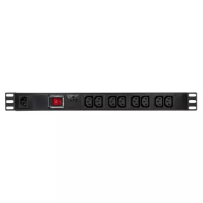   Logilink 19" PDU 8-as IEC320 C13, túlfeszültség-védelemmel és kapcsolóval (PDU8A02)