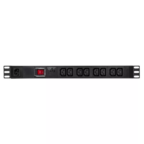 Logilink 19" PDU 8-as IEC320 C13, túlfeszültség-védelemmel és kapcsolóval (PDU8A02)