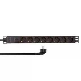   Logilink 19" PDU 8-utas, túlfeszültség-védelemmel (PDU8C04)