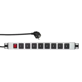 Logilink 19" PDU 8-as USB-A, kapcsolóval (PDU8U01)