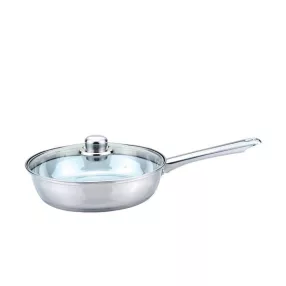   Bachmayer PH-15772/3,4 nyeles rozsdamentes acél serpenyő fedővel, átmérő: 24 cm