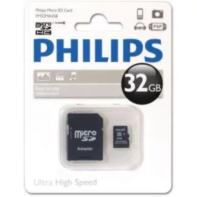   Philips Micro SDHC Memóriakártya 32GB Class 10 UHS-I U1 Adapter (PH669111)