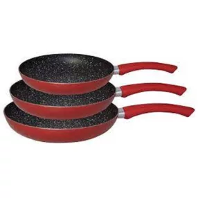   Platinum serpenyő készlet 3 részes piros 20-24-28 cm, PL-FA1003