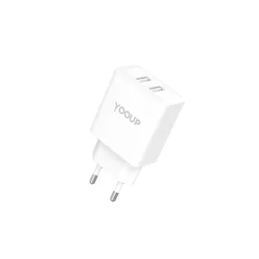 YOOUP NC76-B Hálózati töltő adapter 12W, dupla 2xUSB-A