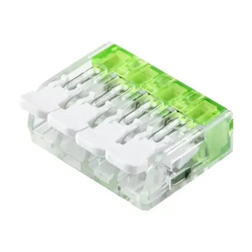 Well QWC-221/4-10-WL vezeték összekötő rögzítő-leválasztókkal 4-pólusú 4 mm², 10db/csomag