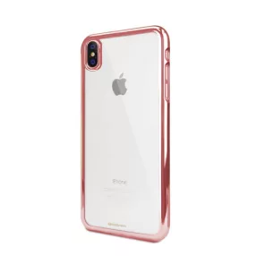   Mercury R2IPXRG iPhone X TPU Tok Fém Hatású Kerettel, Rose Gold