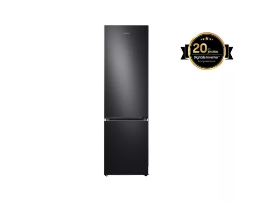 Samsung RB38C603DB1/EF Alulfagyasztós hűtőszekrény Beépített Wi-fi-vel 390 L, fekete grafit
