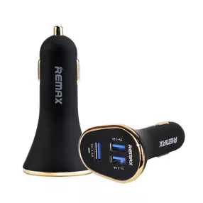 Remax RCC 302 szivargyújtó töltő 3xUSB 6,3A fekete