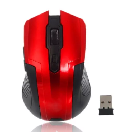 Silverline RF107R Vezetéknélküli optikai egér 1600dpi, piros, 2.4GHz