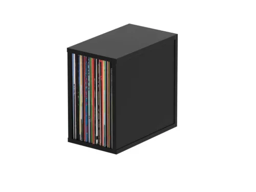 Glorious Record Box 55 Black Bakelit lemez tartó bútor (Fekete)