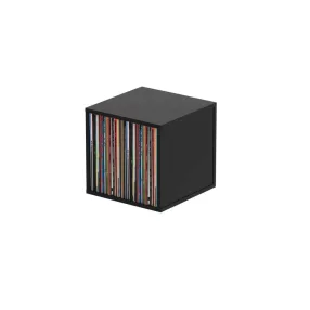   Glorious Record Box 110 Black Bakelit lemez tartó bútor (Fekete)