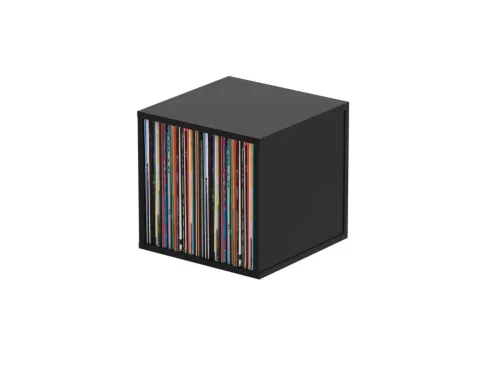Glorious Record Box 110 Black Bakelit lemez tartó bútor (Fekete)