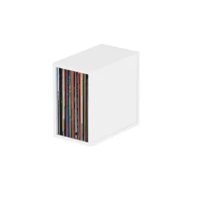   Glorious Record Box 55 White Bakelit lemez tartó bútor (Fehér)