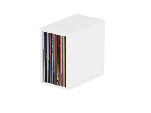Glorious Record Box 55 White Bakelit lemez tartó bútor (Fehér)