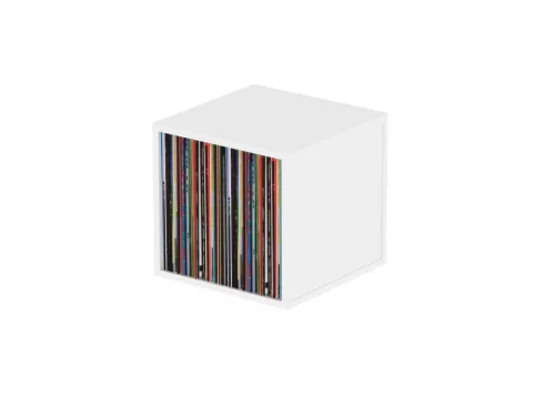Glorious Record Box 110 White Bakelit lemez tartó bútor (Fehér)