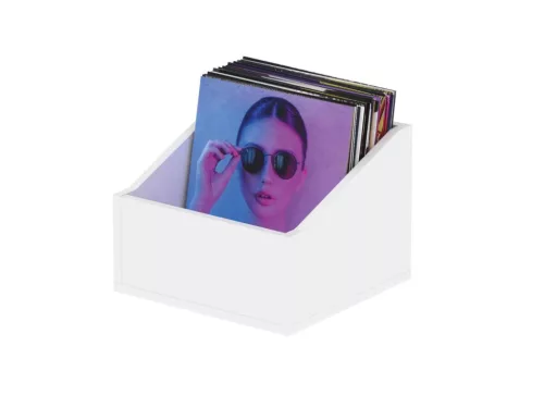 Glorious Record Box Advanced 110 White Bakelit lemez tartó bútor (Fehér)