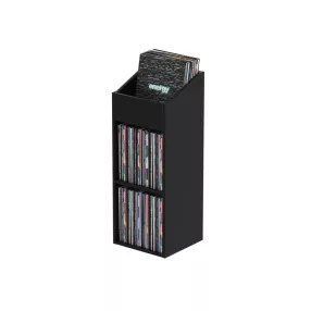   Glorious Record Rack 330 Black Bakelit lemez tartó bútor (Fekete)