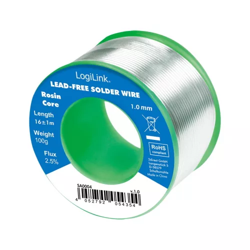 Logilink Forrasztóhuzal 1 mm (ólommentes), 0,7 % réz, 100 g (SA0004)
