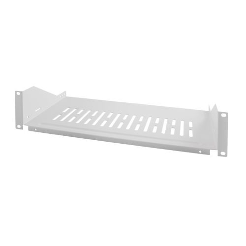 Logilink 19" konzolos polc, elülső csavaros rögzítés, szürke