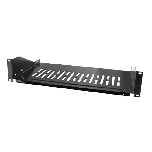 Logilink 19" konzolos polc, elülső csavaros rögzítés, fekete