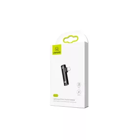   USAMS SJ276LN01 jack elosztó Iphone és iPad készülékekhez, fekete, 1299135