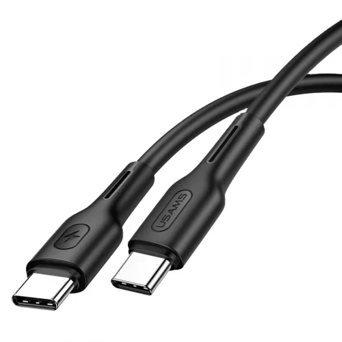 USAMS SJ459USB01 120cm-es Type-C-Type-C gyorstöltő kábel 100W, 5A 1376012