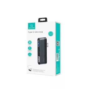   Usams SJ463HUB01 3 portos Type-c mini HUB (usb3.0,usb2.0, SD kártya)