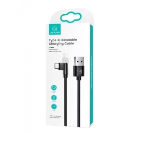   Usams SJ477USB01  Type-C töltőkábel, 180 fokban forgatható fejjel 1m 1349799