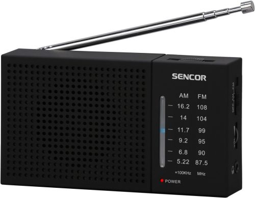 SENCOR SRD 1800 FM/AM Zsebrádió fekete