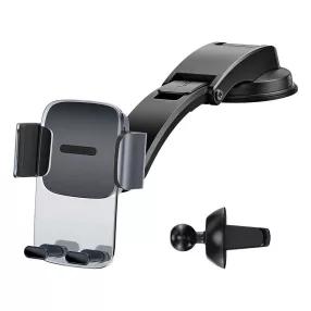   Baseus Easy Control Clamp 4,7-6,7" Mobiltelefon autós tartó - Fekete SUYK000001