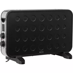 ECG TK-2070 Fekete Szabadon álló meleg levegős konvektor