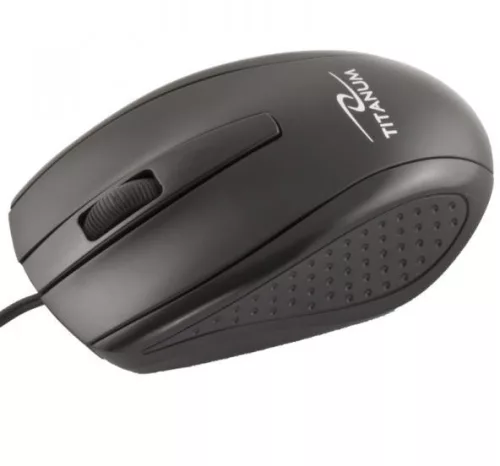 TITANUM 3D VEZETÉKES OPTIKAI EGÉR USB FEKETE MARLIN TM110K