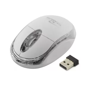   TITANUM VEZETÉK NÉLKÜLI 2.4GHZ OPTIKAI EGÉR 3D USB CONDOR FEHÉR TM120W