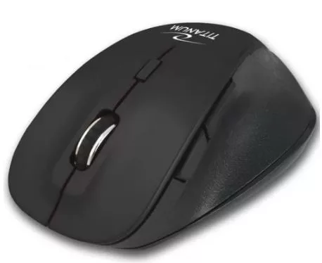 TITANUM VEZETÉK NÉLKÜLI BLUETOOTH OPTIKAI EGÉR 6D FORNAX FEKETE TM122K