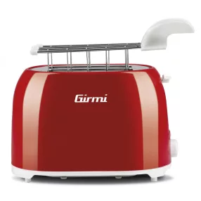   Girmi TP10 kenyérpirító piros színben, 750W, 6 sütési fokozattal