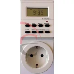   Well Timer-10W Digitális kapcsolóóra - visszajelző LED-del - 250V - 16A