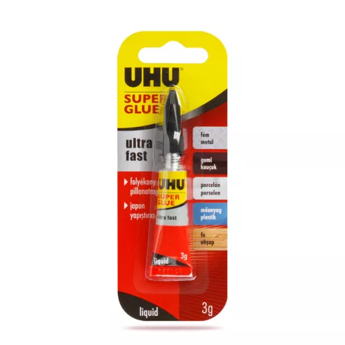 UHU U36700 Super Glue pillanatragasztó 3 g liquid