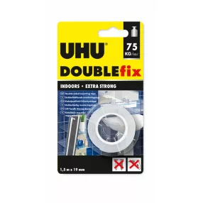   UHU U46855 Double Fix - kétoldalas ragasztószalg - 19 mm x 1,5 m