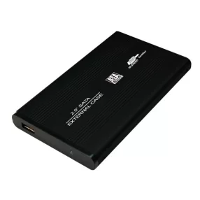   LogiLink 2.5"-os USB 2.0 hordozható SATA-s merevlemez ház, 480 Mbps, Plug&Play, fekete (UA0041B)