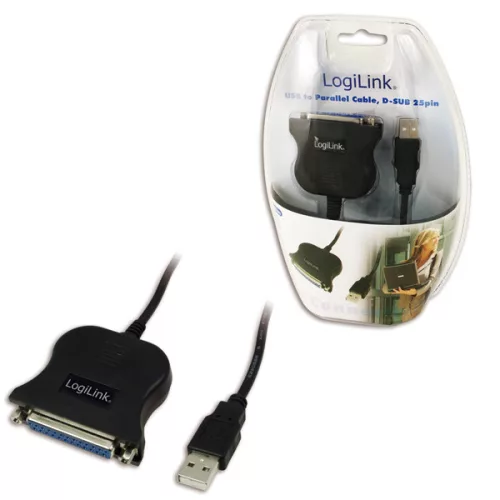 Logilink USB-ből párhuzamos kábel (parallel), D-SUB, 25pin (UA0054A)