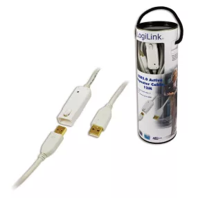   Logilink USB 2.0-ás aktív hosszabbító kábel, 12M (UA0092)