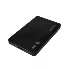   Logilink 2,5" külső ház USB 3.0, csavarmentes, fekete színű (UA0256)
