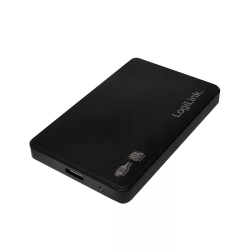 Logilink 2,5" külső ház USB 3.0, csavarmentes, fekete színű (UA0256)