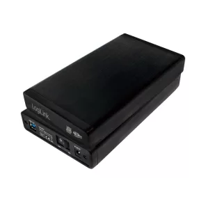   Logilink 3,5" külső ház USB 3.0/SATA, fekete, ALU (UA0284)