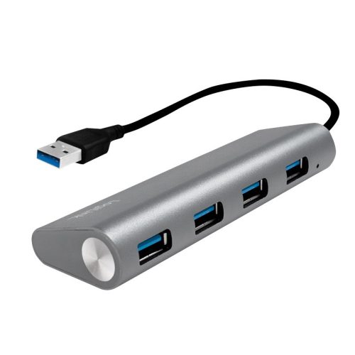 LogiLink USB 3.0, 4 portos hub, alumínium házzal